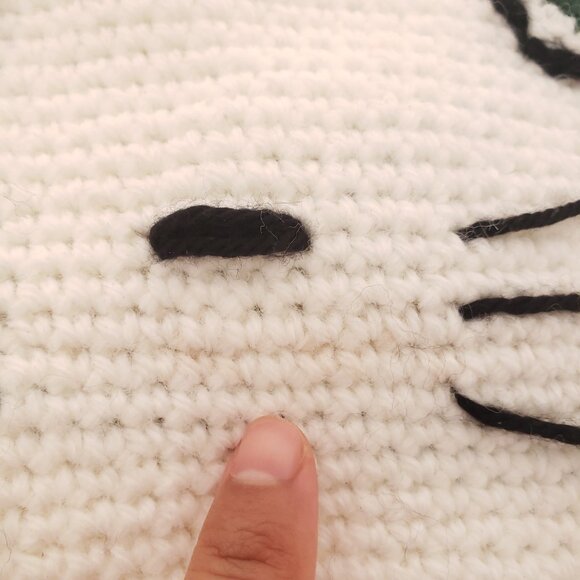 Handmade Hello Kitty White Crochet Hand Shoulder Bag - Picture 9 of 10